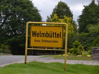 Ortseingangsschild Welmbüttel