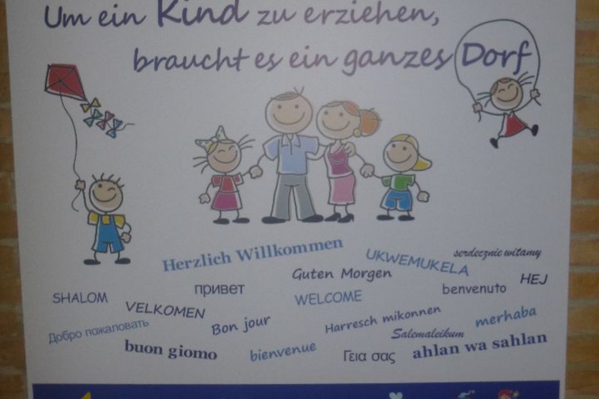 Leitspruch Kita Küselwind: Um ein Kind zu erziehen, braucht es ein ganzes Dorf