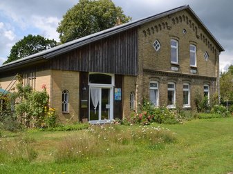 gelblliches Steinhaus