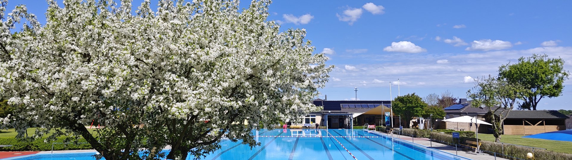 Freibad im Frühling